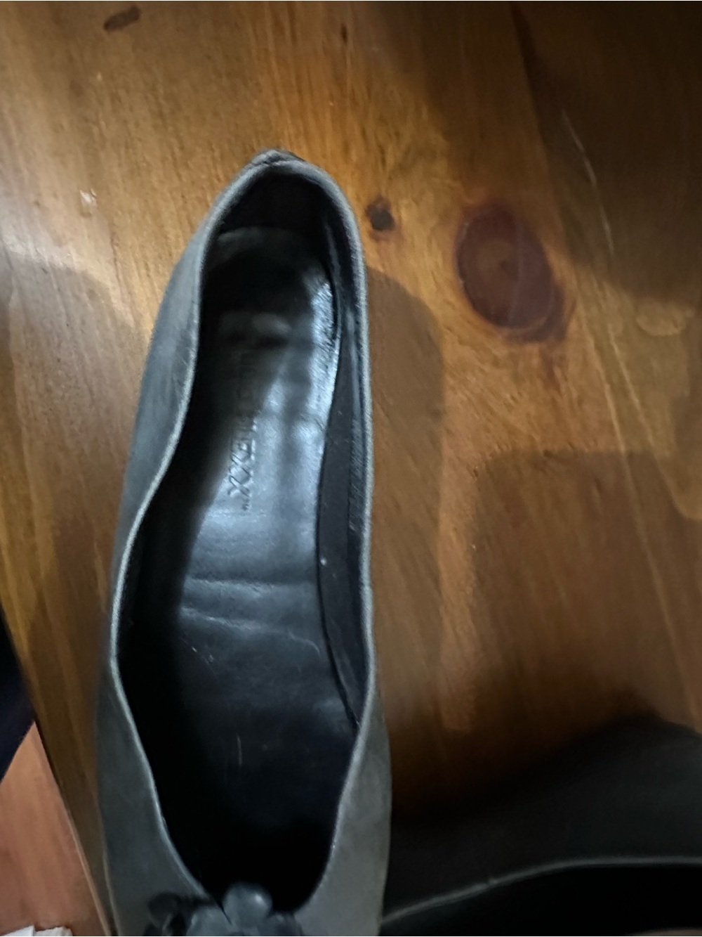 Women’s Floral Detail Grey Ballet Flats - Picture 3 of 4